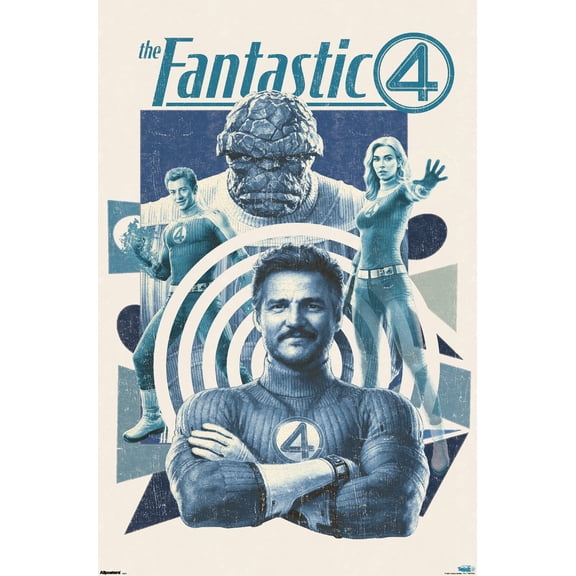 Marvel Fantastic Four: First Steps (2025) - Family Wall Poster, 14.725" x 22.375"