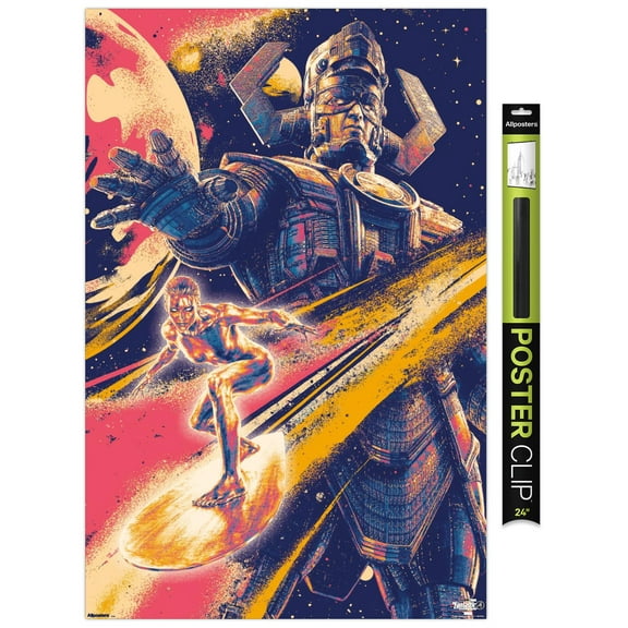 Marvel Fantastic Four: First Steps (2025) - Galactus & Silver Surfer Wall Poster, 22.375" x 34"