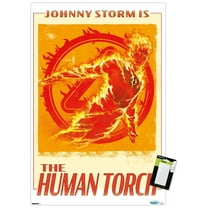 Marvel Fantastic Four: First Steps (2025) - Johnny Storm Is The Human Torch Wall Poster, 22.375" x 34"