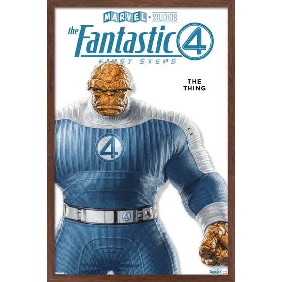 Marvel Fantastic Four: First Steps (2025) - The Thing Feature Series Wall Poster, 22.375" x 34" Framed