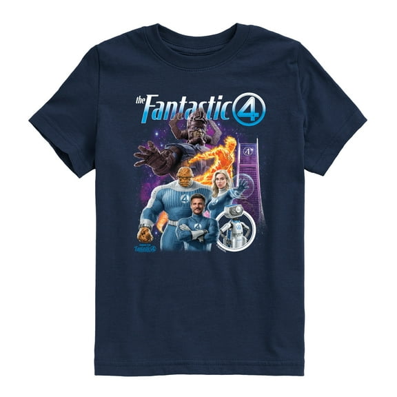 Fantastic Four - Fantatic Four Bootleg Group - Youth Boys Short Sleeve Graphic T-Shirt