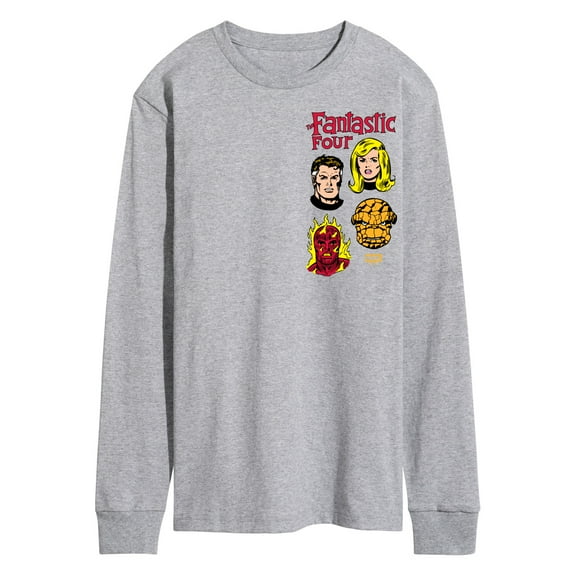 Marvel - Fantastic Four Heads - Men's Long Sleeve Graphic T-Shirt