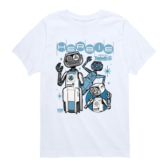 Fantastic Four - Herbie - Youth Boys Short Sleeve Graphic T-Shirt