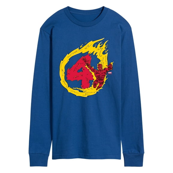 Marvel - Fantastic Four Human Torch Four - Men's Long Sleeve Graphic T-Shirt