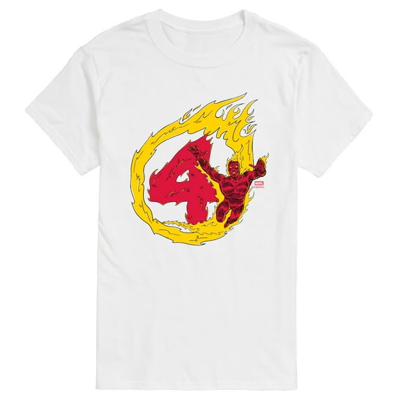 Marvel - Fantastic Four Human Torch Four - Men's Short Sleeve Graphic T-Shirt