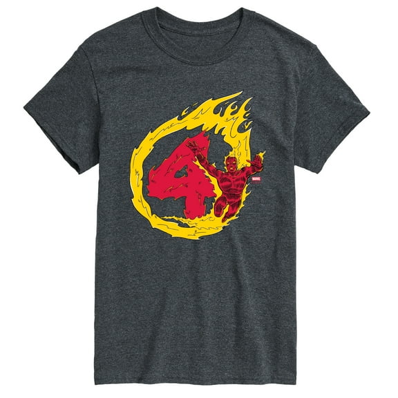 Marvel - Fantastic Four Human Torch Four - Men's Short Sleeve Graphic T-Shirt