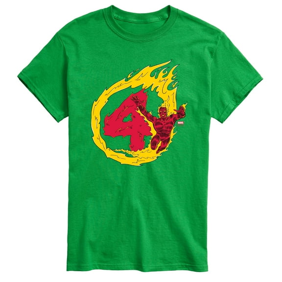 Marvel - Fantastic Four Human Torch Four - Men's Short Sleeve Graphic T-Shirt