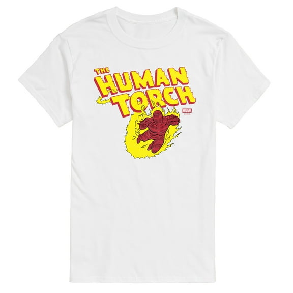 Marvel - Fantastic Four Human Torch Logo - Men's Short Sleeve Graphic T-Shirt