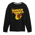 thumbnail image 1 of Fantastic Four - Human Torch Logo - Youth Boys Long Sleeve Graphic T-Shirt, 1 of 4