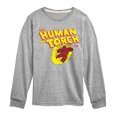 thumbnail image 1 of Fantastic Four - Human Torch Logo - Youth Boys Long Sleeve Graphic T-Shirt, 1 of 4