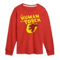 thumbnail image 1 of Fantastic Four - Human Torch Logo - Youth Boys Long Sleeve Graphic T-Shirt, 1 of 4
