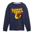 thumbnail image 1 of Fantastic Four - Human Torch Logo - Youth Boys Long Sleeve Graphic T-Shirt, 1 of 4