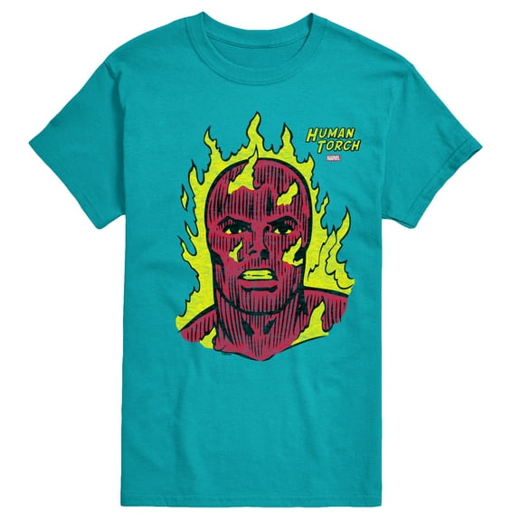 Marvel - Fantastic Four Human Torch Portrait - Men's Short Sleeve Graphic T-Shirt