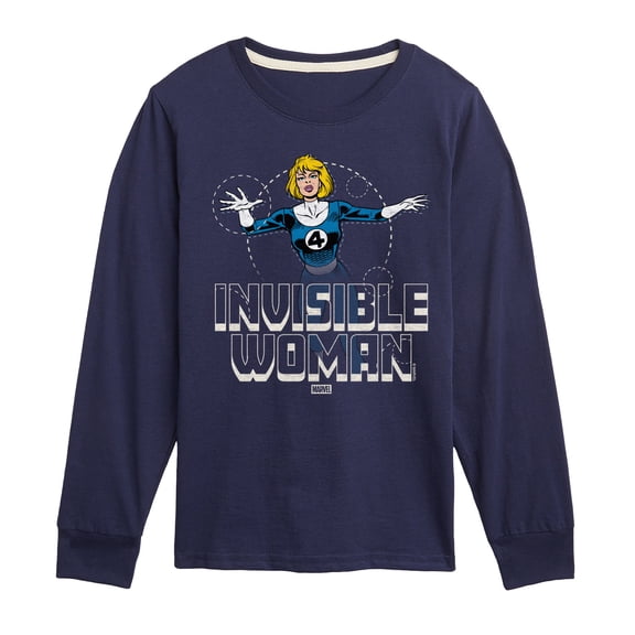 Marvel - Fantastic Four Invisible Woman - Youth Long Sleeve Graphic T-Shirt