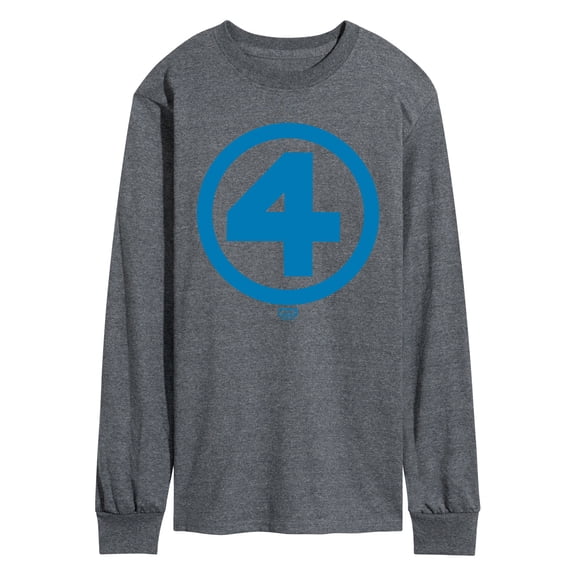 Marvel - Fantastic Four Logo Blue - Men's Long Sleeve Graphic T-Shirt