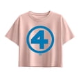 thumbnail image 1 of Fantastic Four - Logo Blue - Youth Girls Boxy T-Shirt, 1 of 4