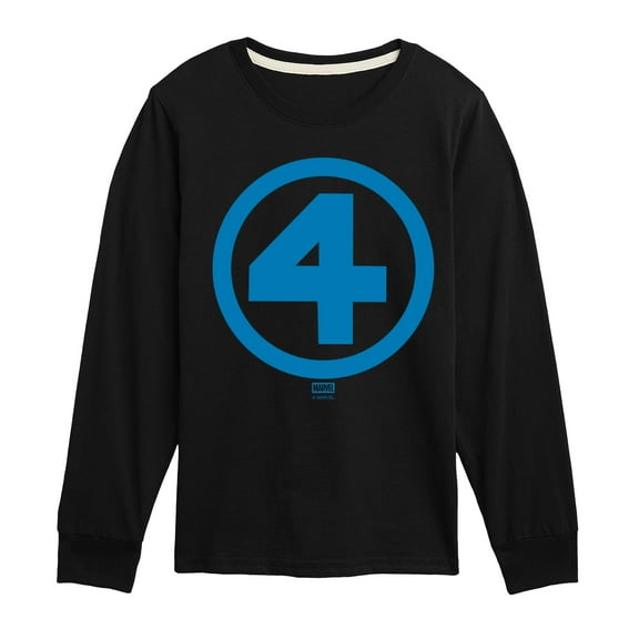 Fantastic Four - Logo Blue - Youth Boys Long Sleeve Graphic T-Shirt