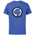 thumbnail image 1 of Marvel Fantastic Four Logo Melting Paint Drip - Short Sleeve Cotton T-Shirt for Adults - Customized-Royal Heather, 1 of 5