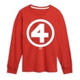 thumbnail image 1 of Fantastic Four - Logo White - Youth Boys Long Sleeve Graphic T-Shirt, 1 of 4