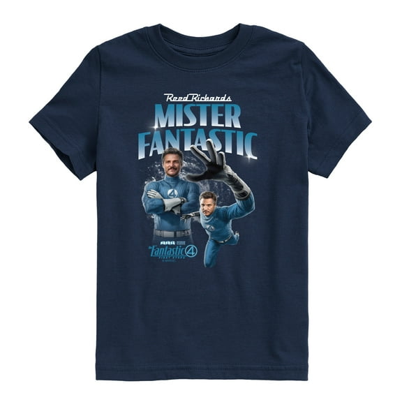 Fantastic Four - Mister Fantastic Bootleg - Youth Boys Short Sleeve Graphic T-Shirt