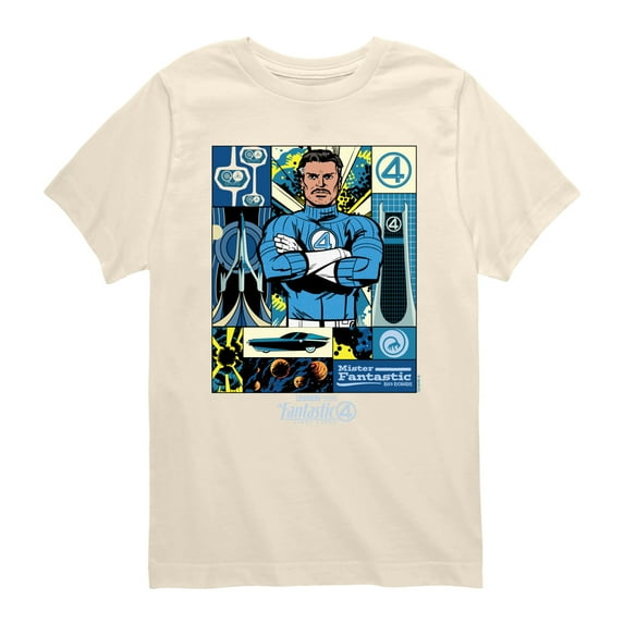 Marvel - Fantastic Four Mister Fantastic Reed Richards - Youth Short Sleeve Graphic T-Shirt