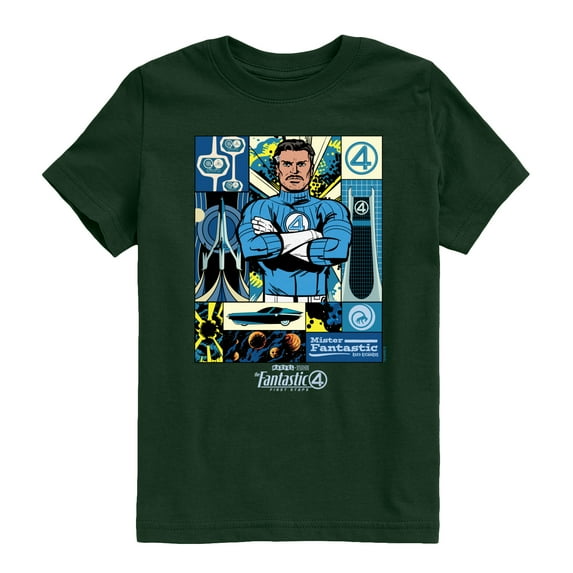 Marvel - Fantastic Four Mister Fantastic Reed Richards - Youth Short Sleeve Graphic T-Shirt