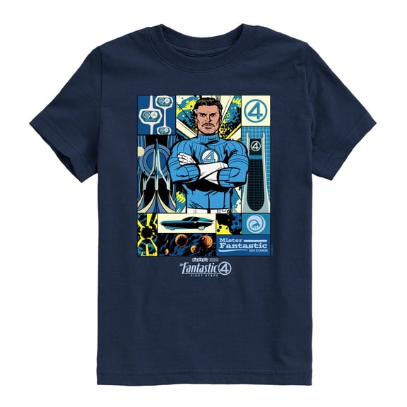 Marvel - Fantastic Four Mister Fantastic Reed Richards - Youth Short Sleeve Graphic T-Shirt