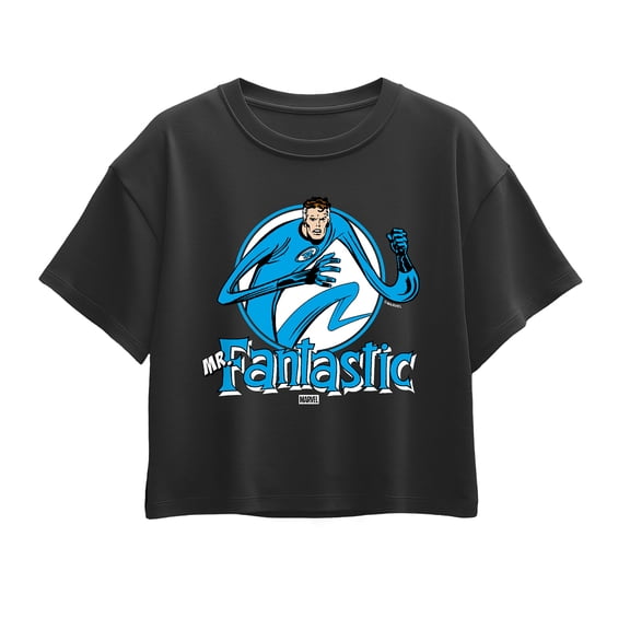 Fantastic Four - Mr Fantastic Circle - Youth Girls Boxy T-Shirt
