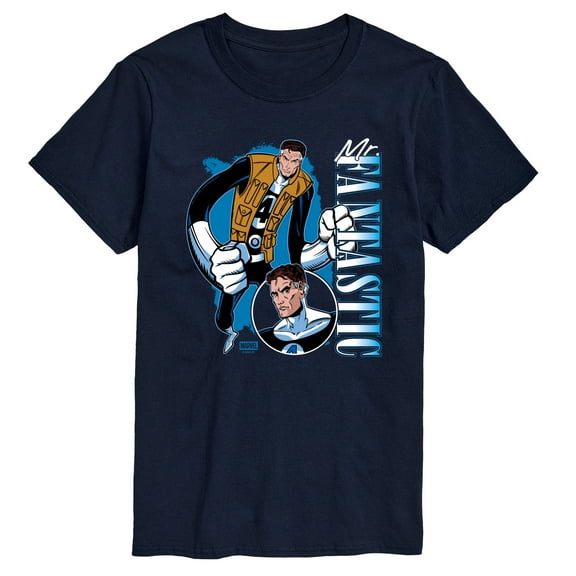 Marvel - Fantastic Four Mr Fantastic Collage - Men's Short Sleeve Graphic T-Shirt