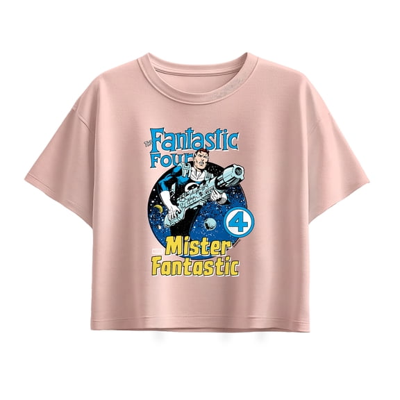 Fantastic Four - Mr Fantastic Card - Youth Girls Boxy T-Shirt