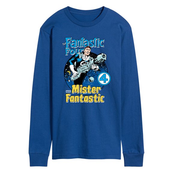 Marvel - Fantastic Four Mr Fantastic Comic Cover - Men's Long Sleeve Graphic T-Shirt