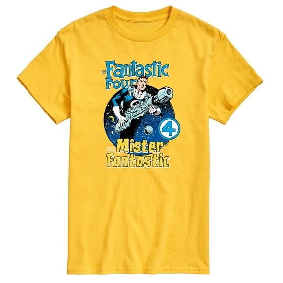 Marvel - Fantastic Four Mr Fantastic Comic Cover - Men's Short Sleeve Graphic T-Shirt