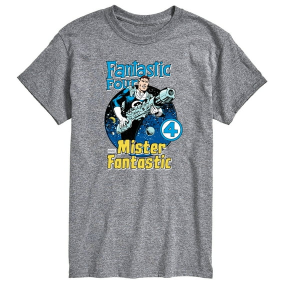 Marvel - Fantastic Four Mr Fantastic Comic Cover - Men's Short Sleeve Graphic T-Shirt