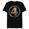 thumbnail image 1 of Marvel Fantastic Four Super Heroes 4 Logo - Short Sleeve Blended T-Shirt for Adults - Customized-Black, 1 of 5