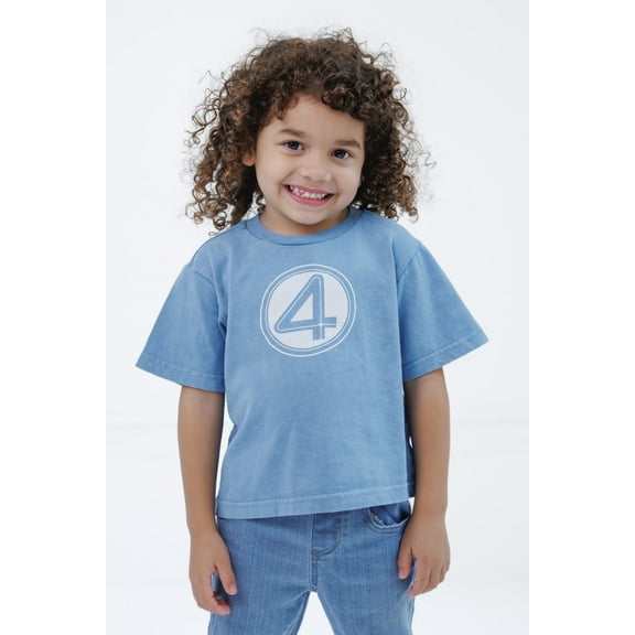 Marvel Fantastic Four T-Shirt Logo Toddler to Big Kid