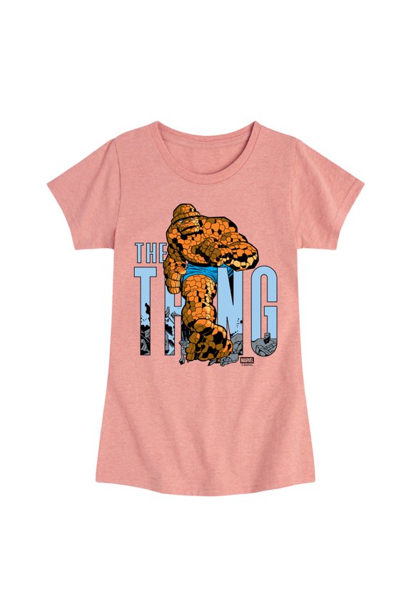 - Fantastic Four The Thing - Youth Girls Short Sleeve T-Shirt