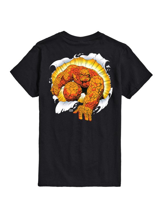 - Fantastic Four Thing Break Through Men's Short Sleeve Graphic T-Shirt
