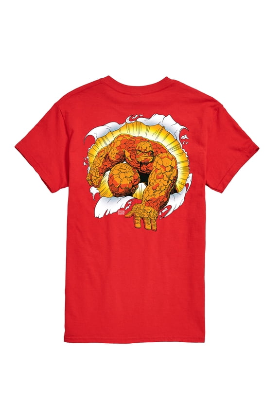 - Fantastic Four Thing Break Through - Men's Short Sleeve Graphic T-Shirt