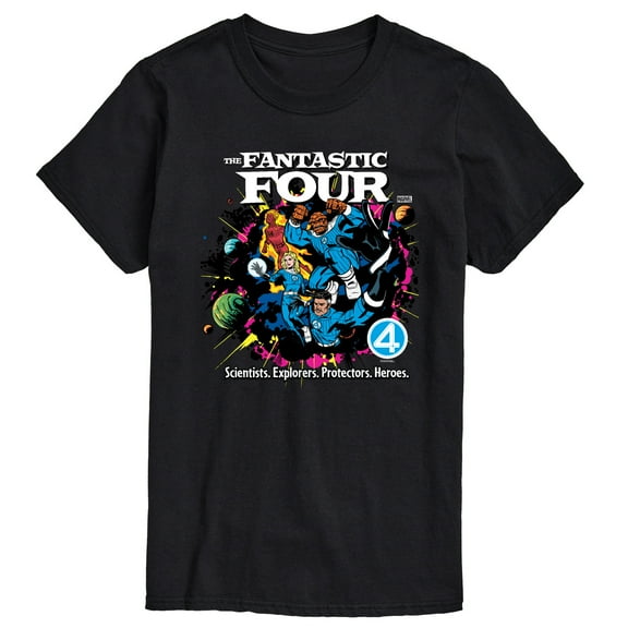 Marvel - Fantastic Four Vs Galactus Comic Book Cover -Men's Short Sleeve Graphic T-Shirt