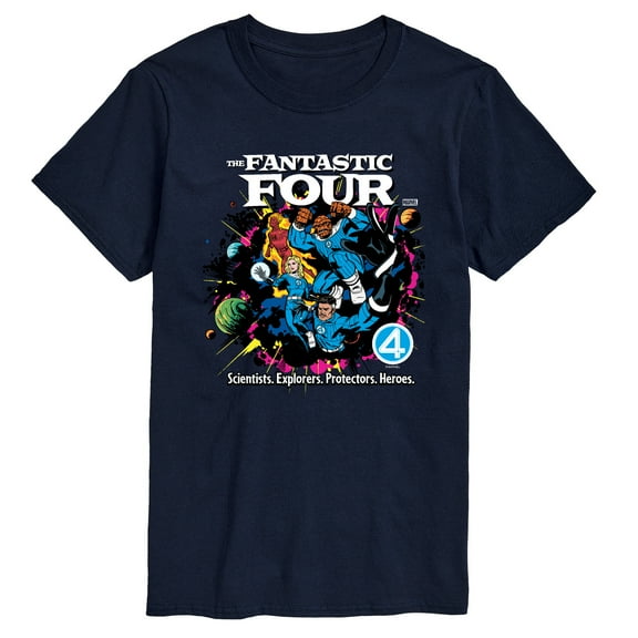 Marvel - Fantastic Four Vs Galactus Comic Book Cover -Men's Short Sleeve Graphic T-Shirt