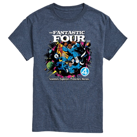 Marvel - Fantastic Four Vs Galactus Comic Book Cover -Men's Short Sleeve Graphic T-Shirt