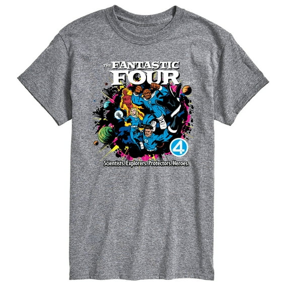 Marvel - Fantastic Four Vs Galactus Comic Book Cover -Men's Short Sleeve Graphic T-Shirt