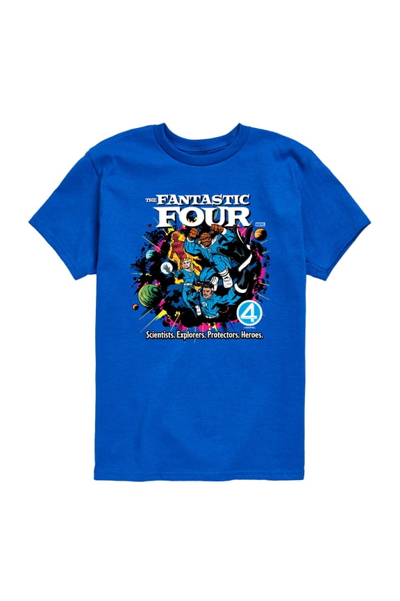 - Fantatic Four Galactus Cover - Youth Boys Short Sleeve Graphic T-Shirt