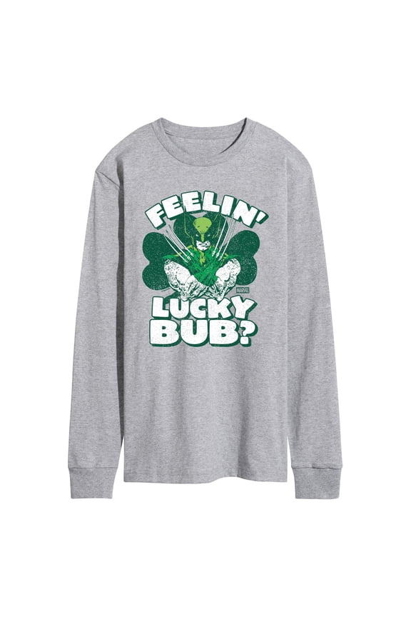 - Feelin Lucky Bub - Men's Long Sleeve Graphic T-Shirt