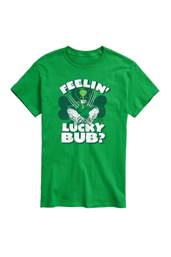 - Feelin Lucky Bub - Men's Short Sleeve Graphic T-Shirt