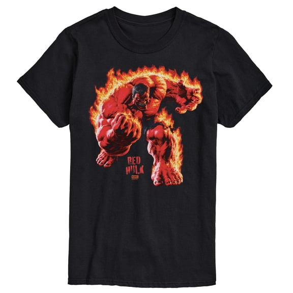 Marvel - Fire Red Hulk - Men's Short Sleeve Graphic T-Shirt