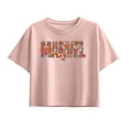 thumbnail image 1 of Marvel - Floral Logo - Youth Girls Boxy T-Shirt, 1 of 4