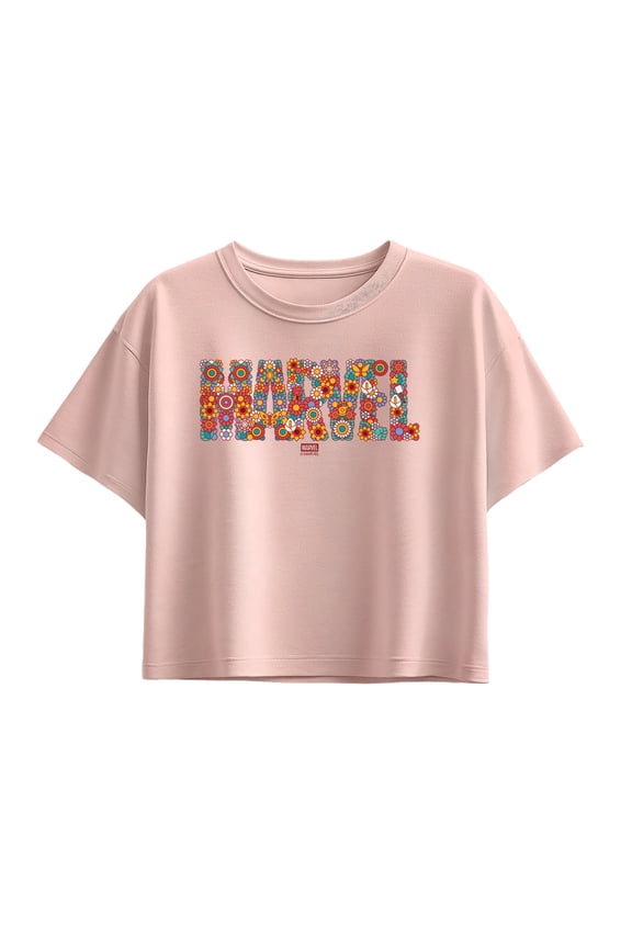 - Floral Logo - Youth Girls Boxy T-Shirt