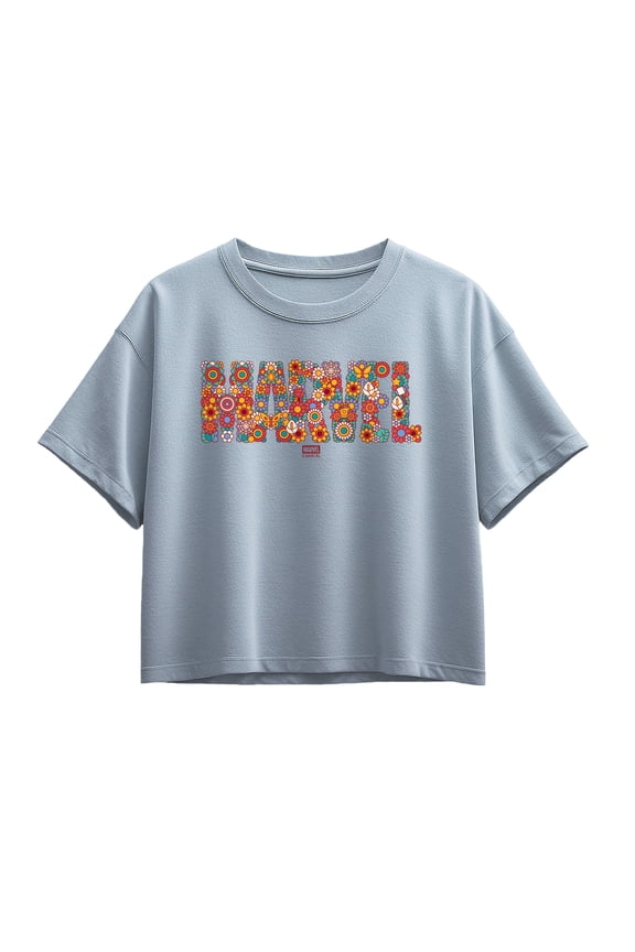 - Floral Logo - Youth Girls Boxy T-Shirt