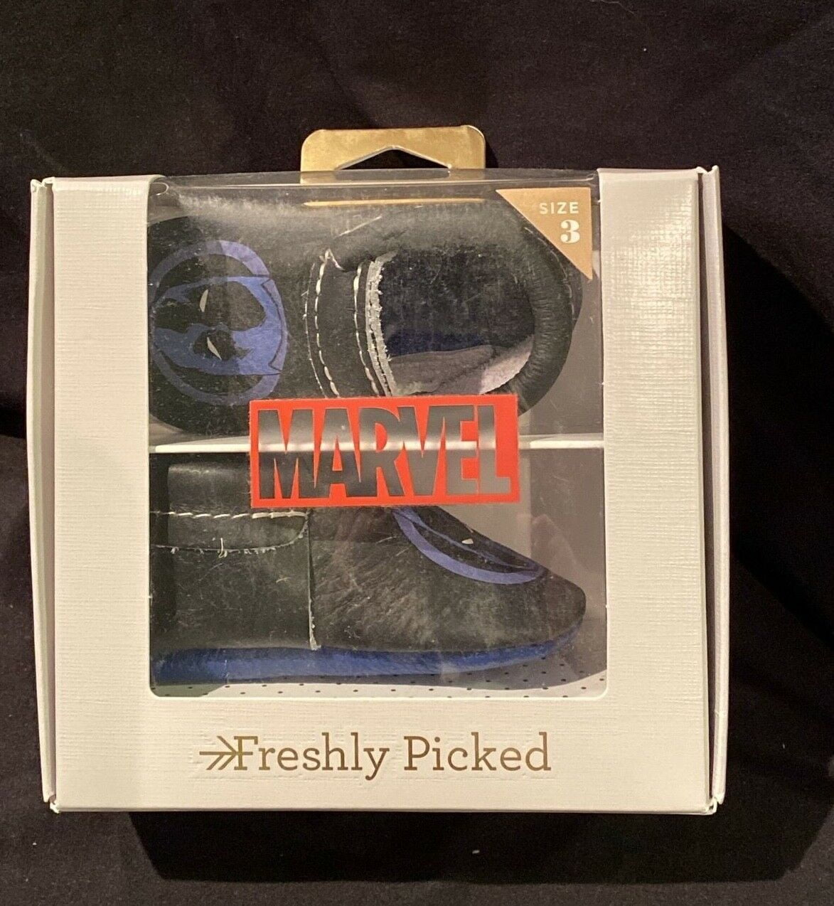 Marvel Freshly Picked Marvel I Am Black Panther City Moccasin Sz